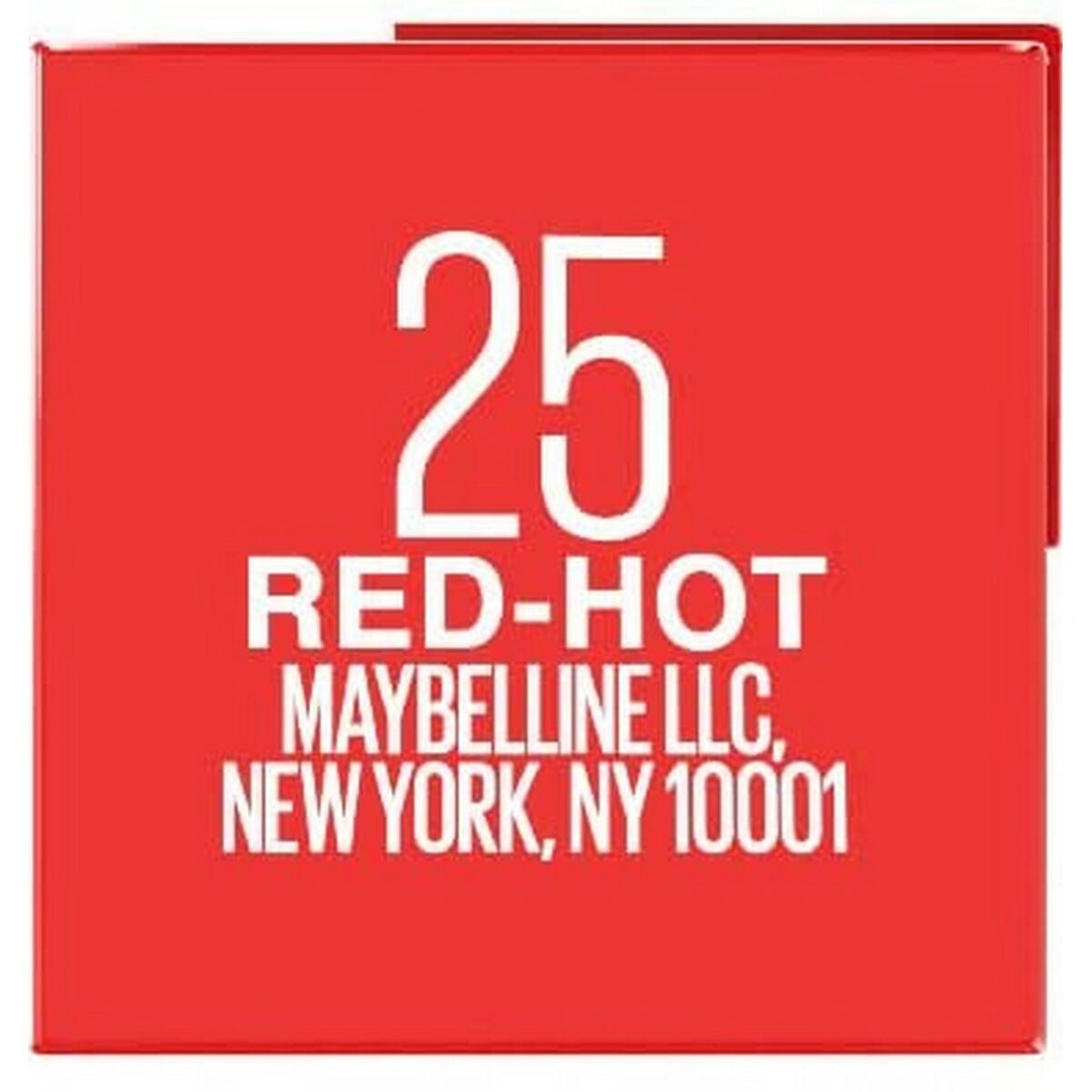 shimmer læbestift Maybelline Superstay Vinyl Link 25-rødglødende makeup-emballage