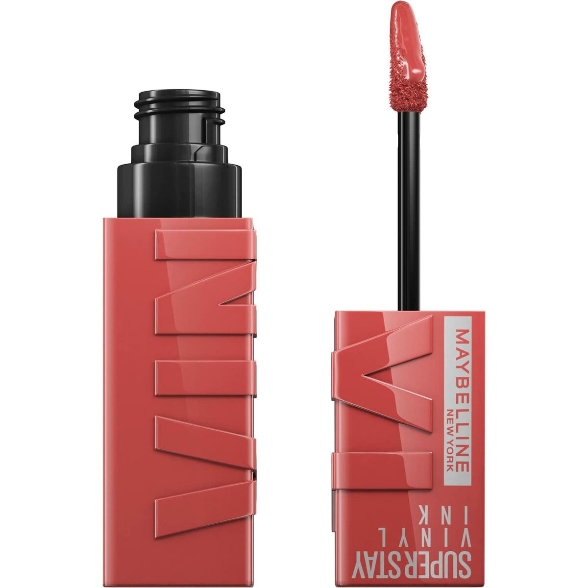 Læbestift Maybelline Superstay Vinyl Ink 15-ferskenagtig makeup-emballage