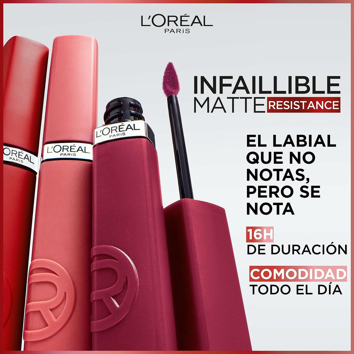 Flydende læbestift L'Oreal Make Up Infaillible Matt Resistance Fairy Tale Ending Nº 100 Nº 100-Fairytale Endin (1 enhed) makeup