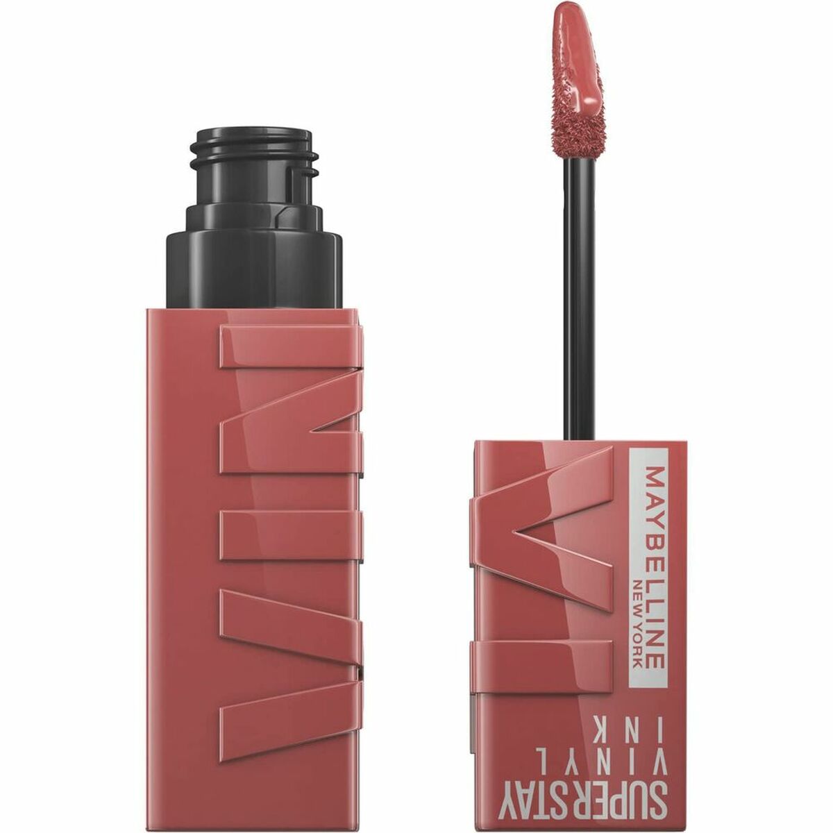 Læbestift Maybelline Superstay Vinyl Ink 35-frække makeup-emballage