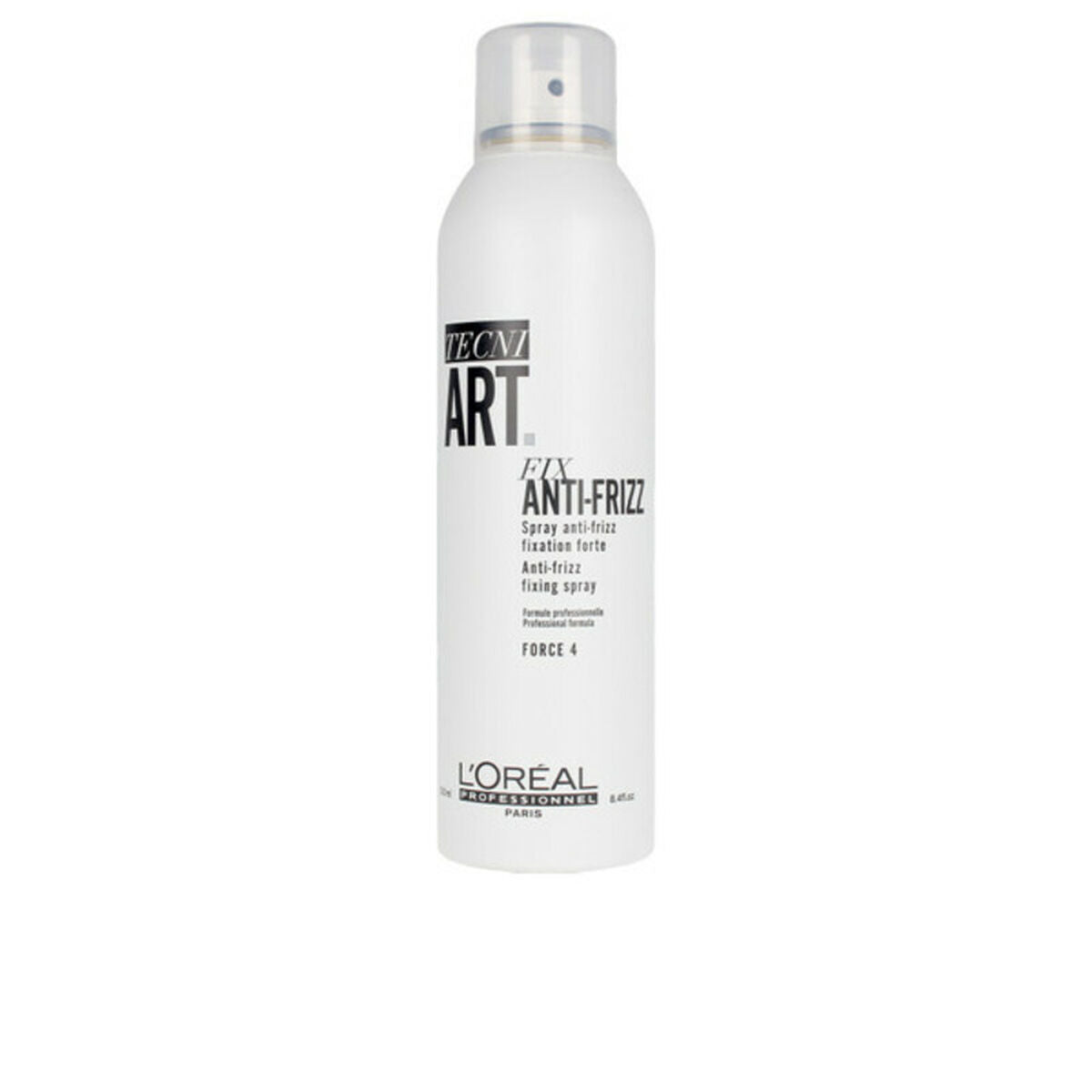Hårspray Tecni Art Fix Anti-Frizz L'Oréal Paris Tecni Art Anti-Frizz Spray 250 ml produktemballage