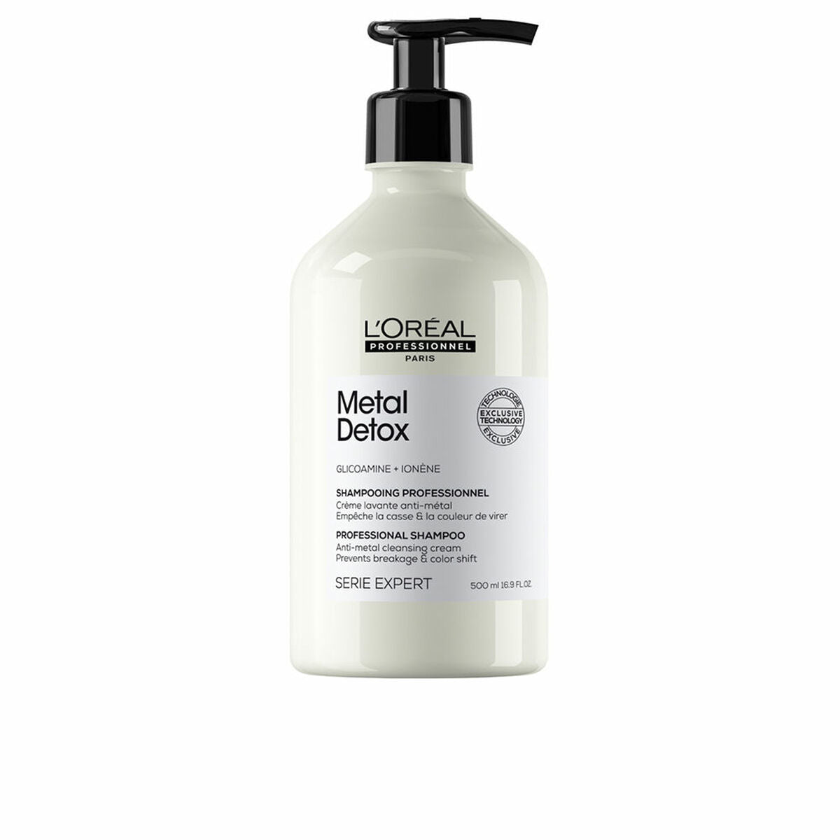 Shampoo L'Oreal Professionnel Paris Metal Detox 500 ml Anti-Breakage Skadet hår shampooflaske