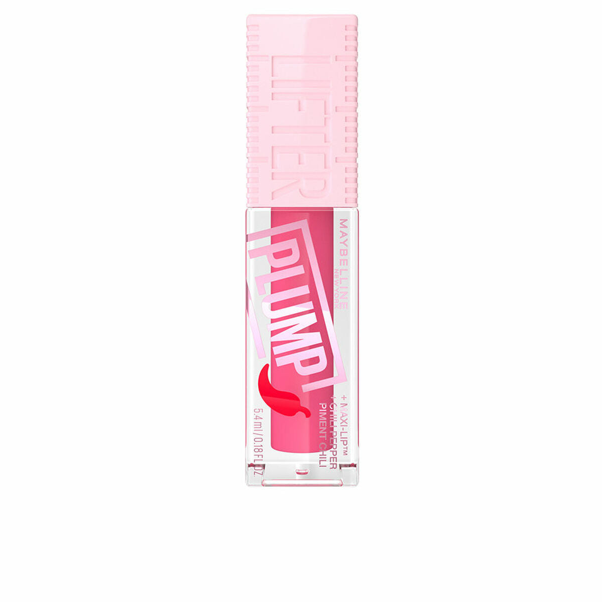 Lipgloss Maybelline Plump Nº 003 Pink sting 5,4 ml Lip plumper produktemballage 5,4 ml