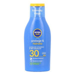Sun Milk Nivea Sun Hidrata Spf 30 100 ml produktemballage