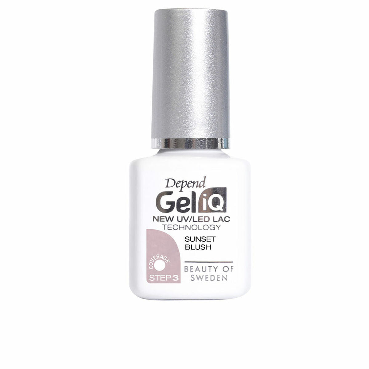 neglelak Beter Gel Iq Sunset blush 5 ml hudplejeemballage