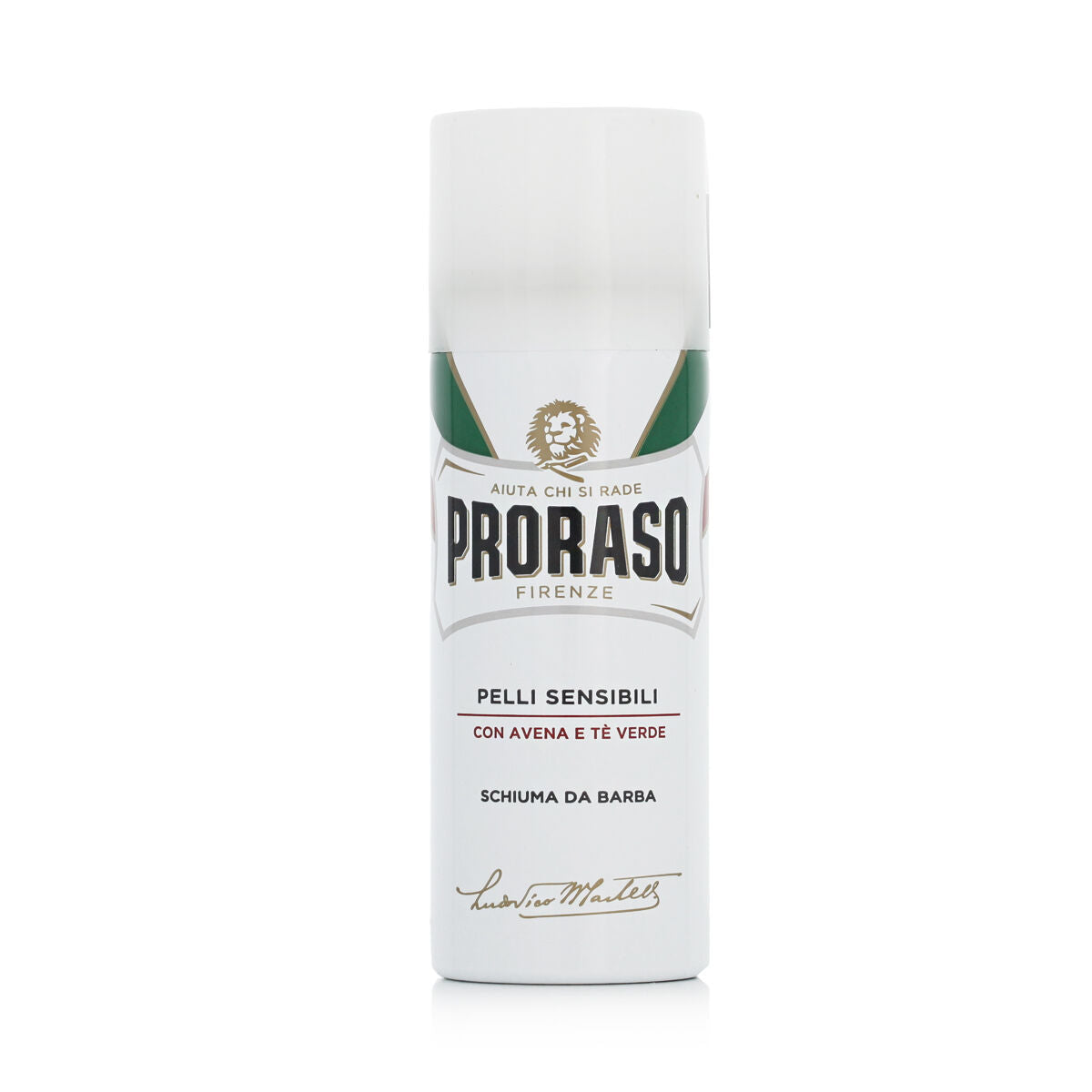 Barberskum Proraso Sensitive Green Tea 50 ml til kvinder produktemballage