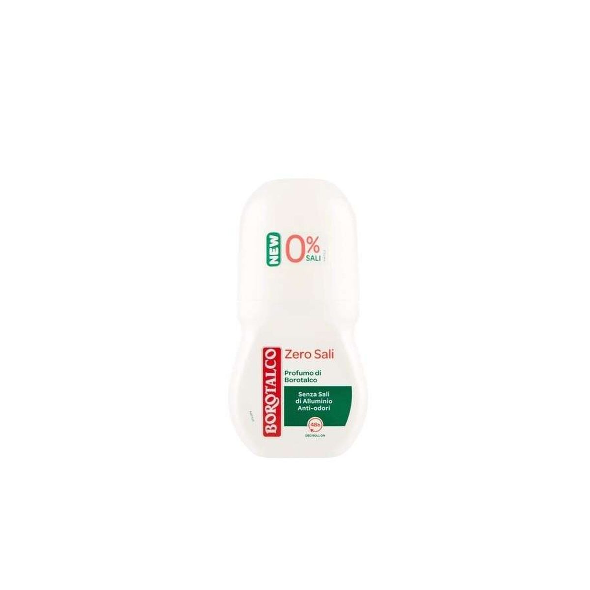 Roll-On Deodorant Borotalco Zero Sali 50 ml produktemballage
