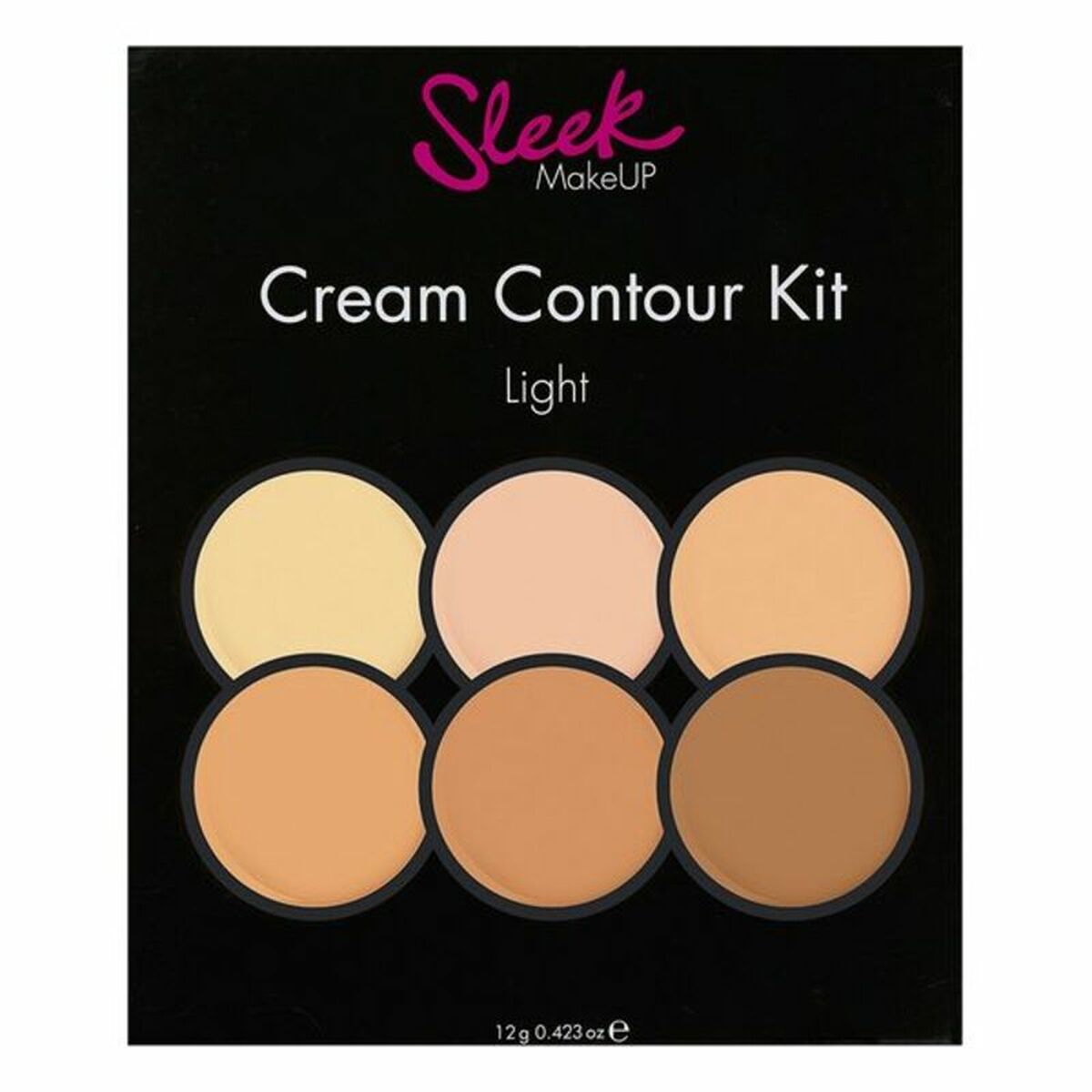 Palette Sleek Cream Contour Kit Light Clear Make-up Highlighter (1 enhed) hudplejeemballage