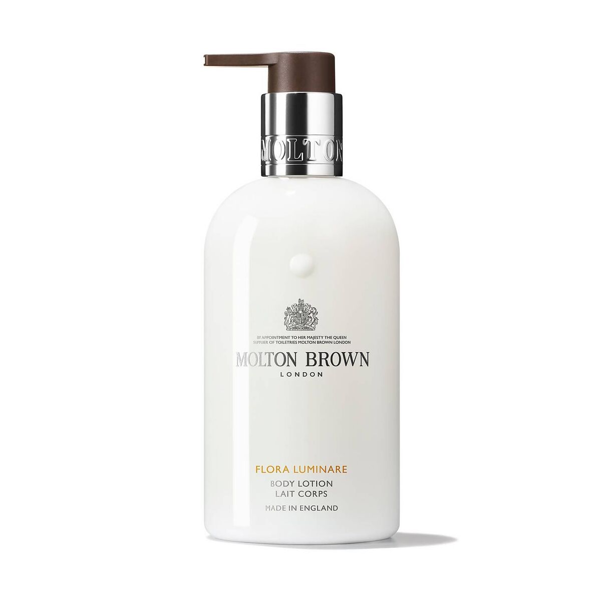 Body Lotion Molton Brown Flora Luminare 300 ml hudplejeemballage