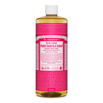 Flydende sæbe Dr Bronner's 945 ml Roses produktemballage
