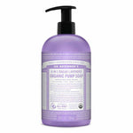 Bath Gel Dr Bronner's 4 i 1 Sugar Lavendel 710 ml til kvinder hudpleje emballage