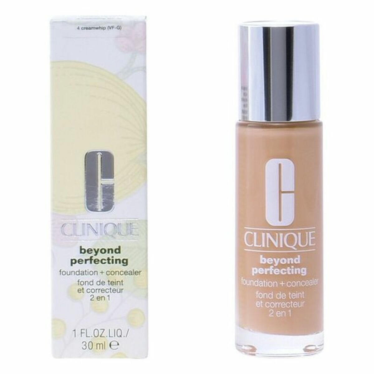 Fluid Foundation Make-up Clinique Nº 4-Creamwhip 30 ml hudplejeemballage