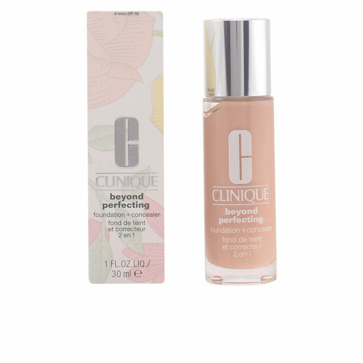 Foundation Clinique Beyond Perfecting Nº 06-Ivory 30 ml makeup-emballage