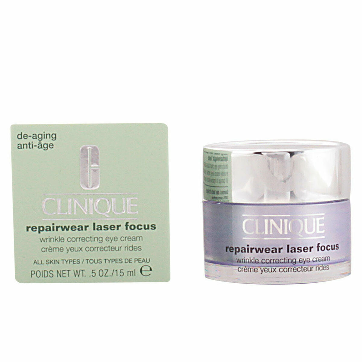 Anti-ageing creme til øjenområdet Clinique Repairwear Laser Focus 15 ml til kvinder hudpleje emballage