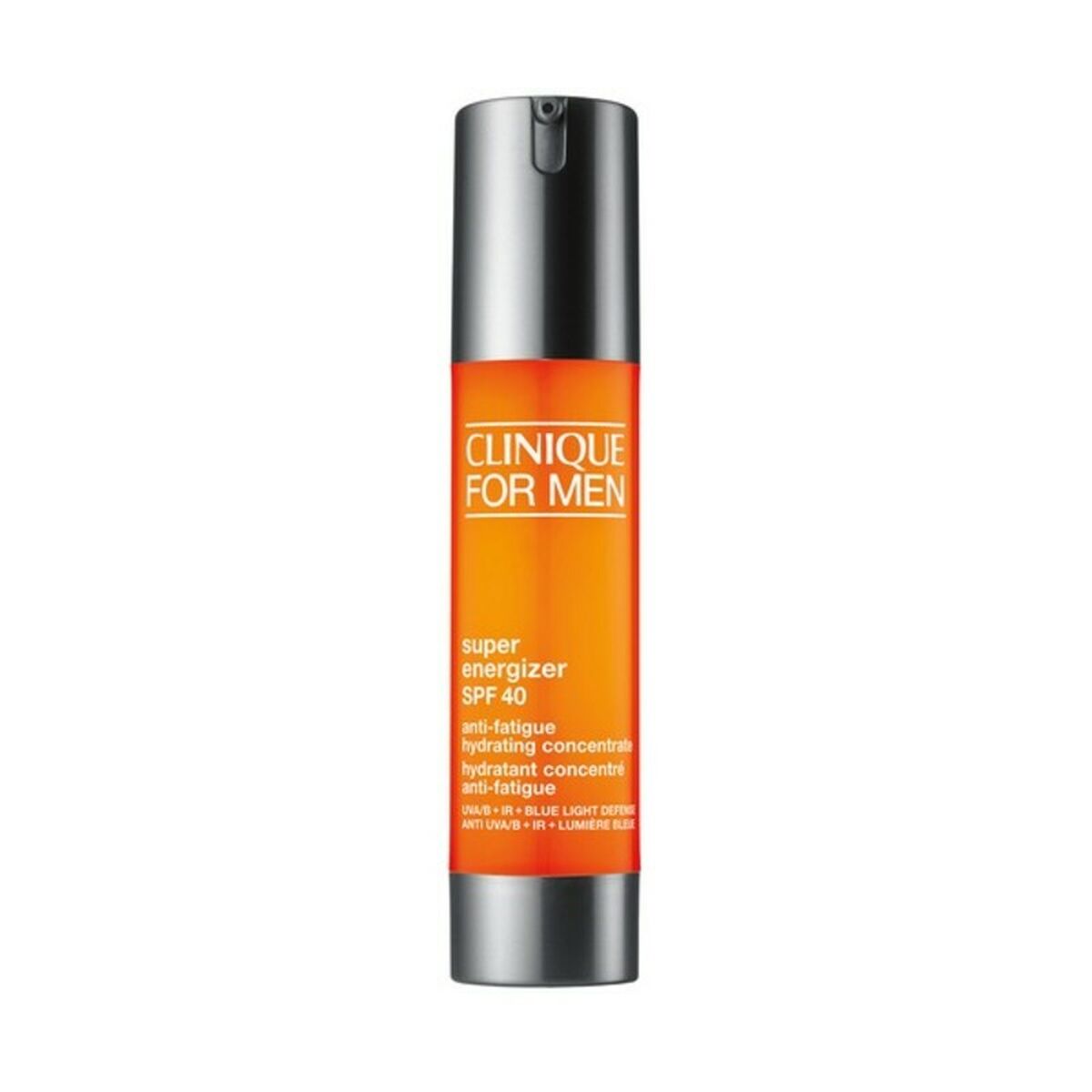 Daglig intensivt koncentrat Clinique Men Super Energizer Spf 40 48 ml til mænd produktemballage