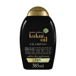 Anti-Frizz Shampoo OGX Kukui Oil 385 ml Kukui olie shampoo flaske