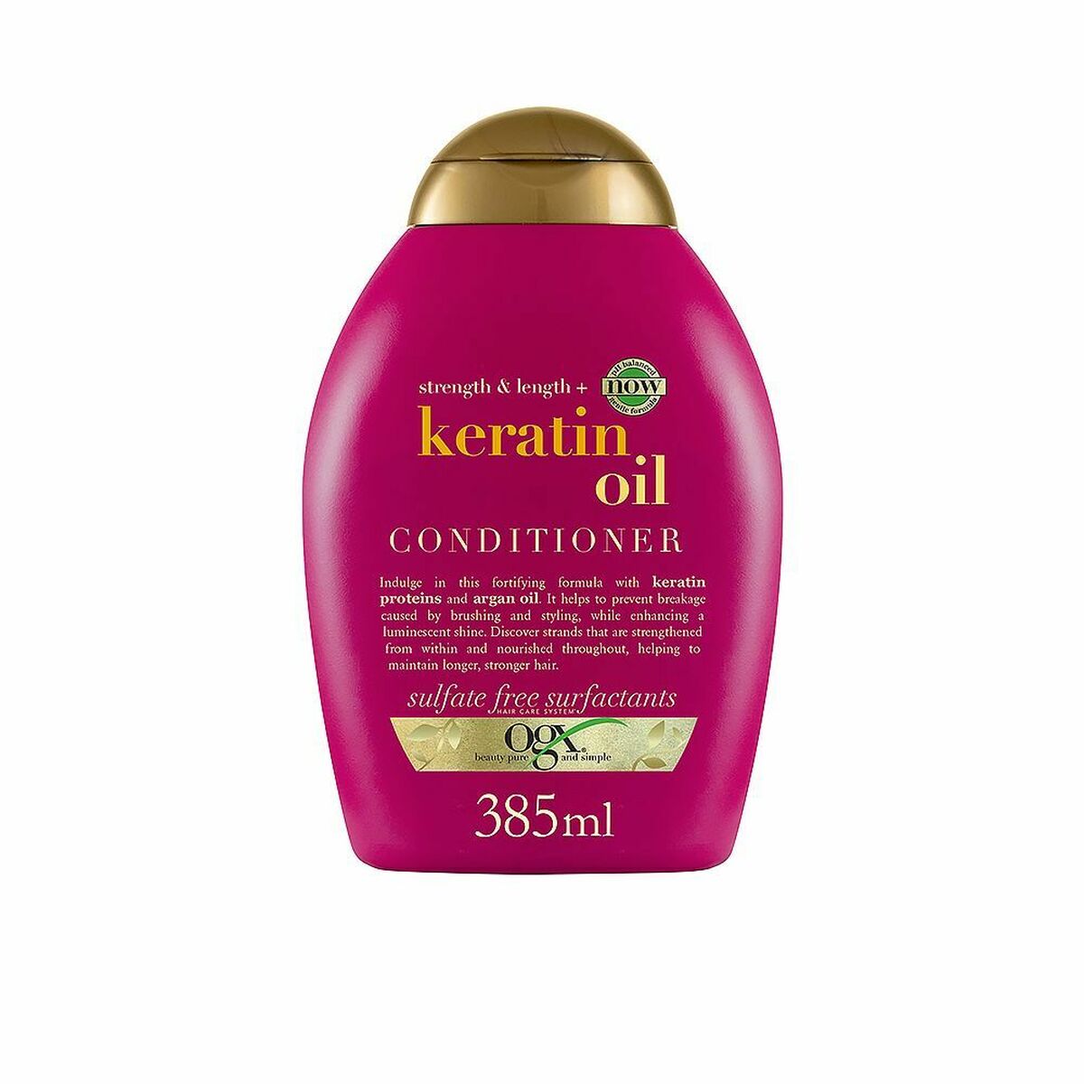 Anti-hårtab Anti-breakage Conditioner OGX 385 ml Keratin for Women balsamflaske
