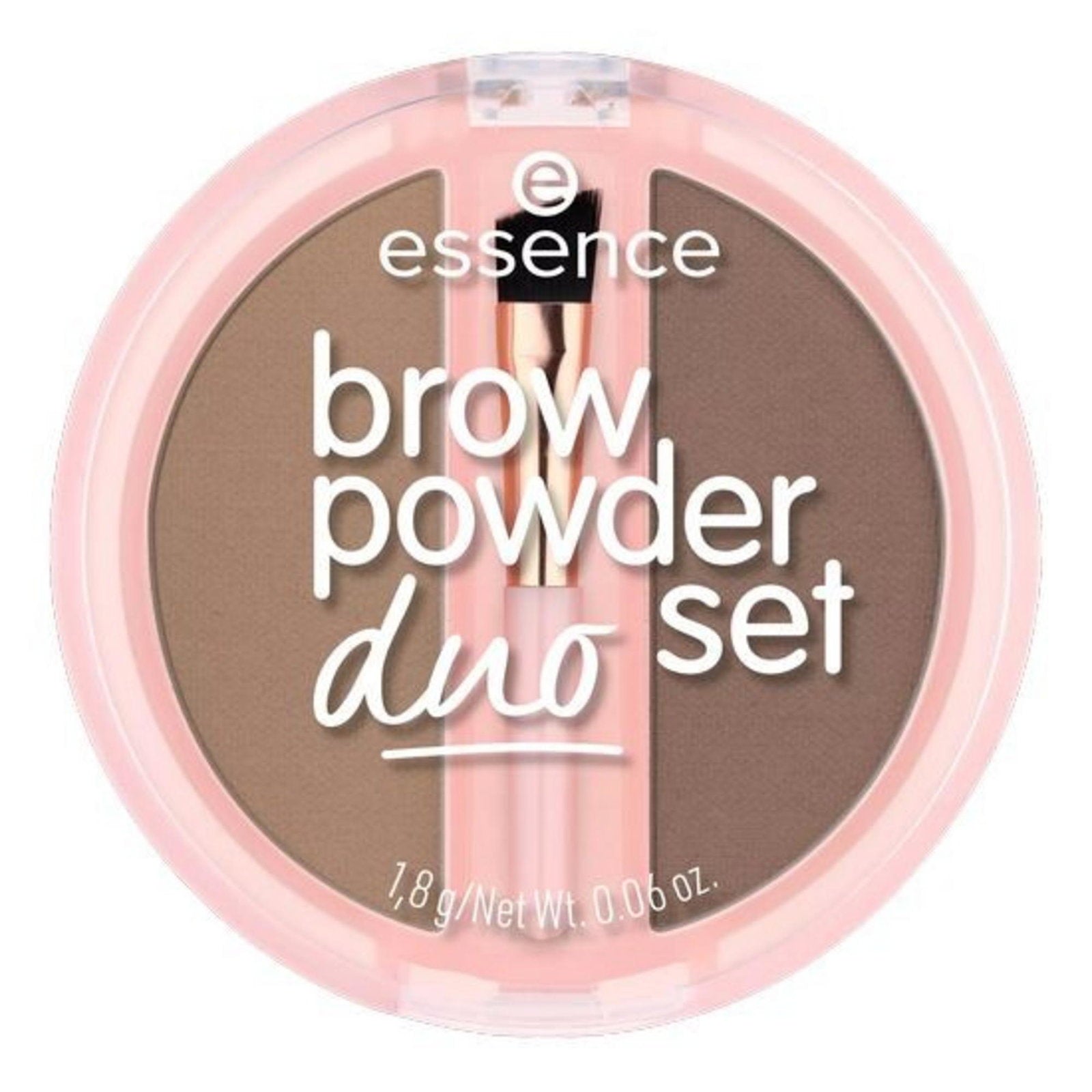 Essence, Duo Set, Matte, Eyebrow Powder, 03, Dark, 1.8 g