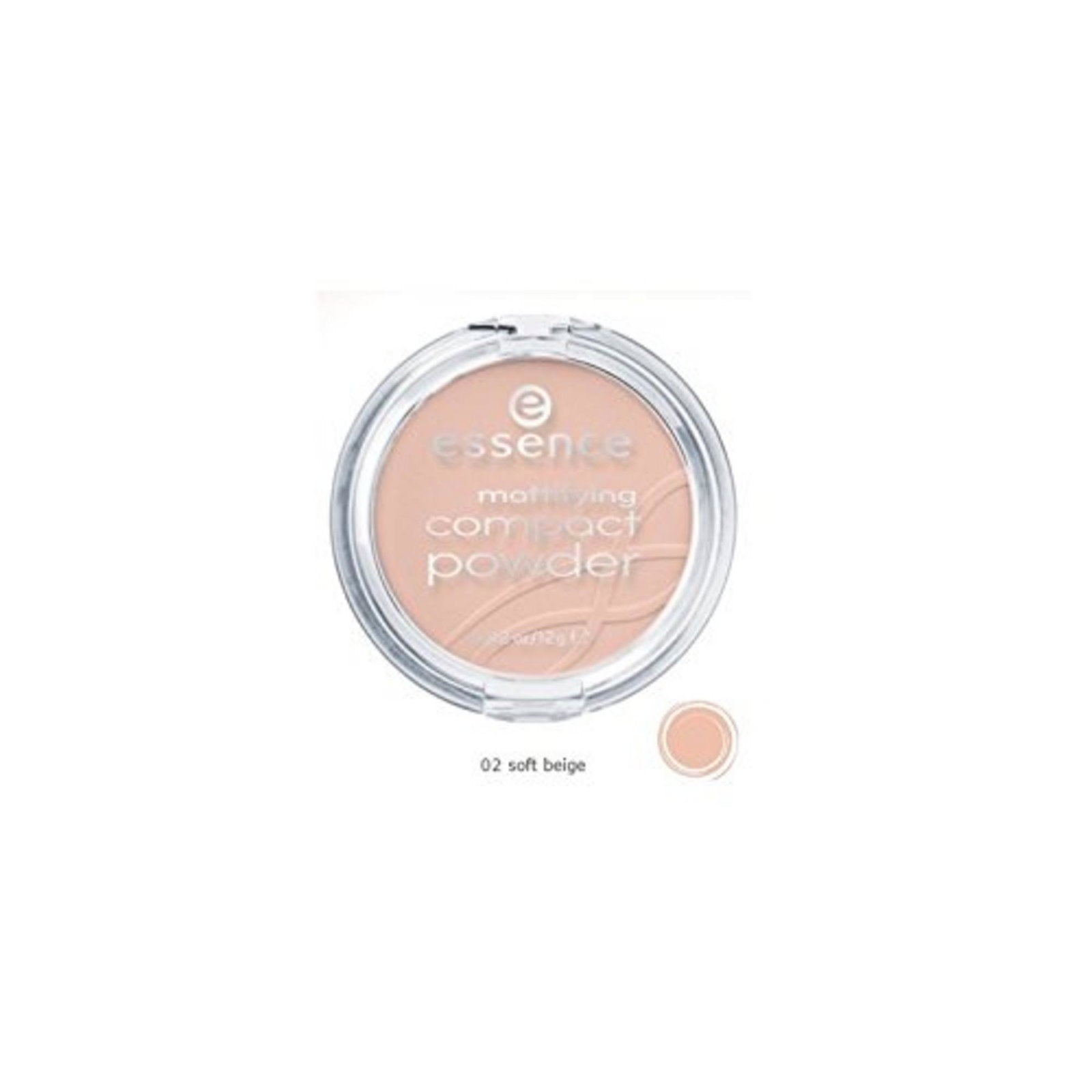 Essence, Essence, Mattifying, Compact Powder, 02, Soft Beige, 12 g