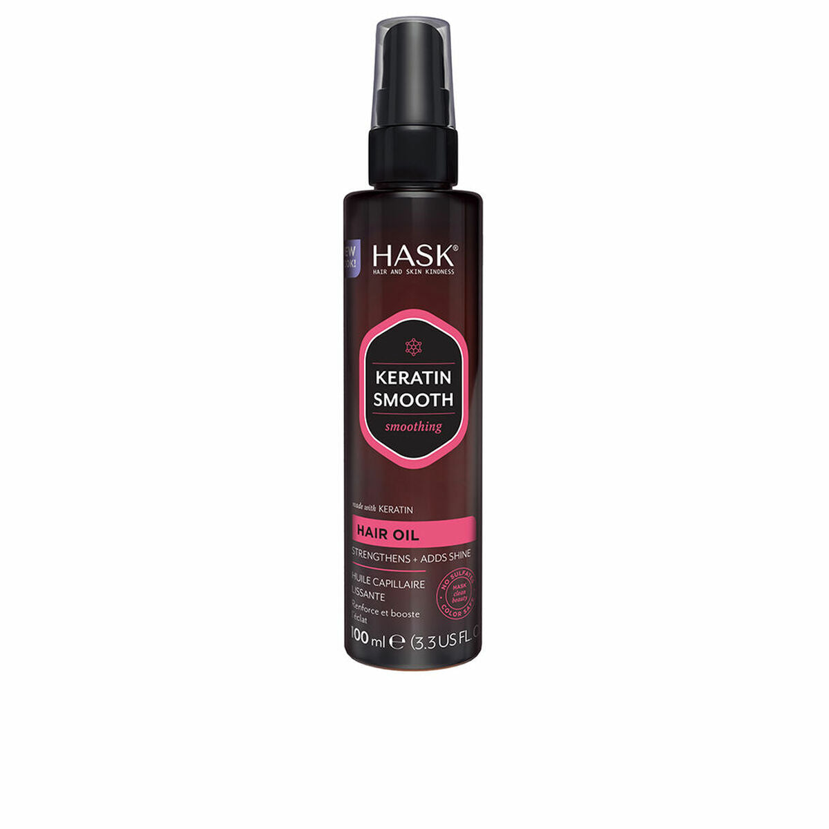 Hårolie HASK KERATIN PROTEIN 100 ml produktemballage
