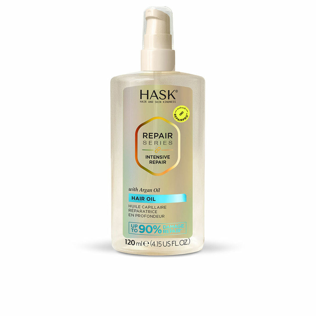 Komplet Oil HASK REPAIR SERIES 120 ml produktemballage