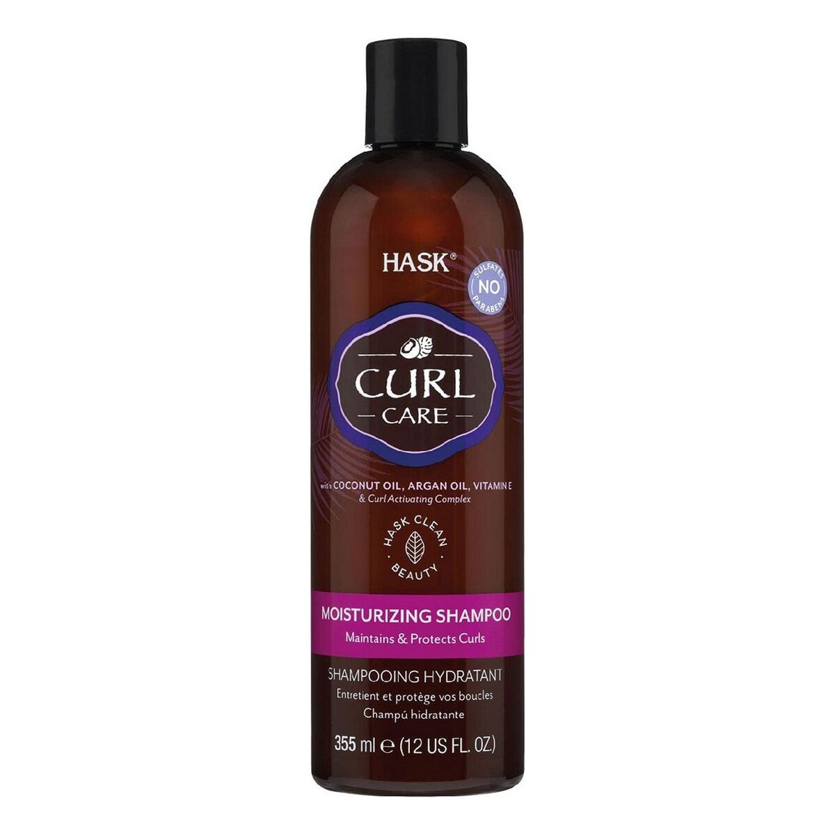 Defined Curls Shampoo HASK 355 ml til kvinder shampooflaske