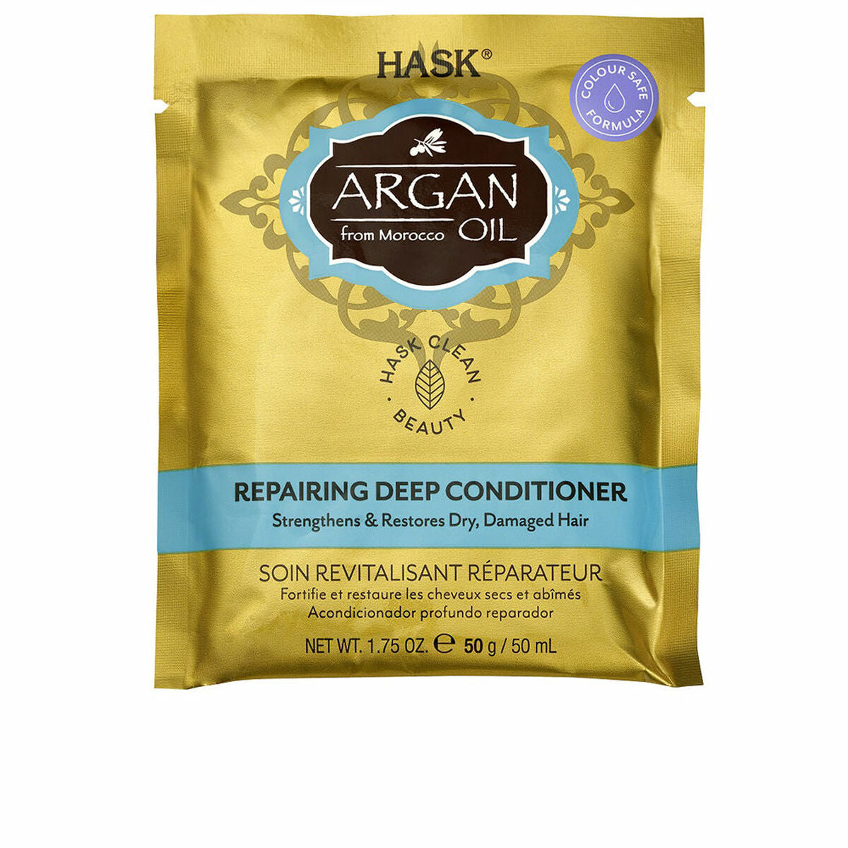 Hårmaske HASK ARGAN OIL 50 g hårmaske emballage