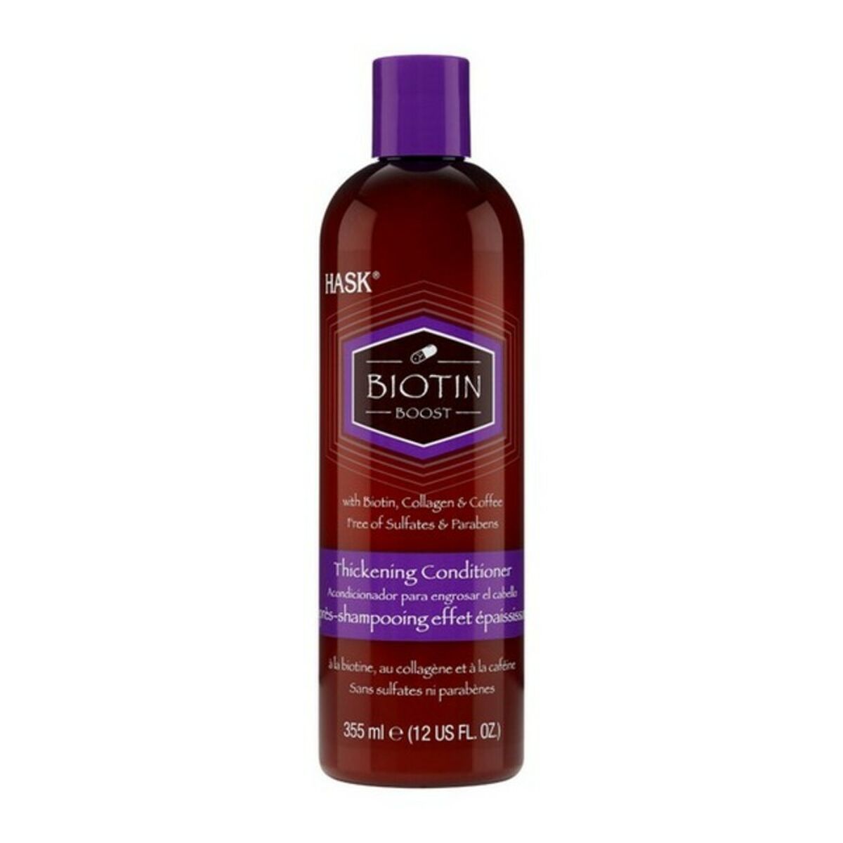 Balsam til fint hår HASK HA34355 355 ml balsamflaske