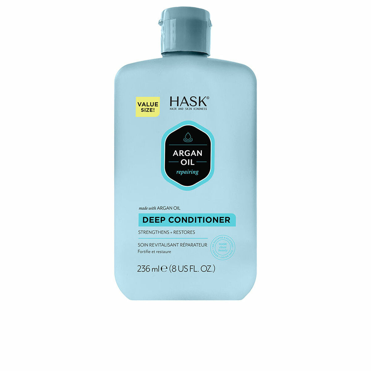 Reparationsmaske HASK ARGAN OIL 226 g maskeemballage