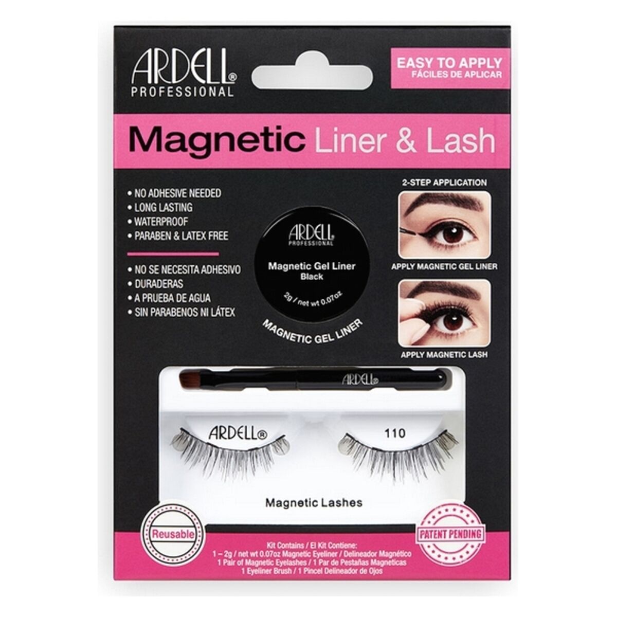 Falske øjenvipper Magnetic 110 Ardell AII36852 produktemballage