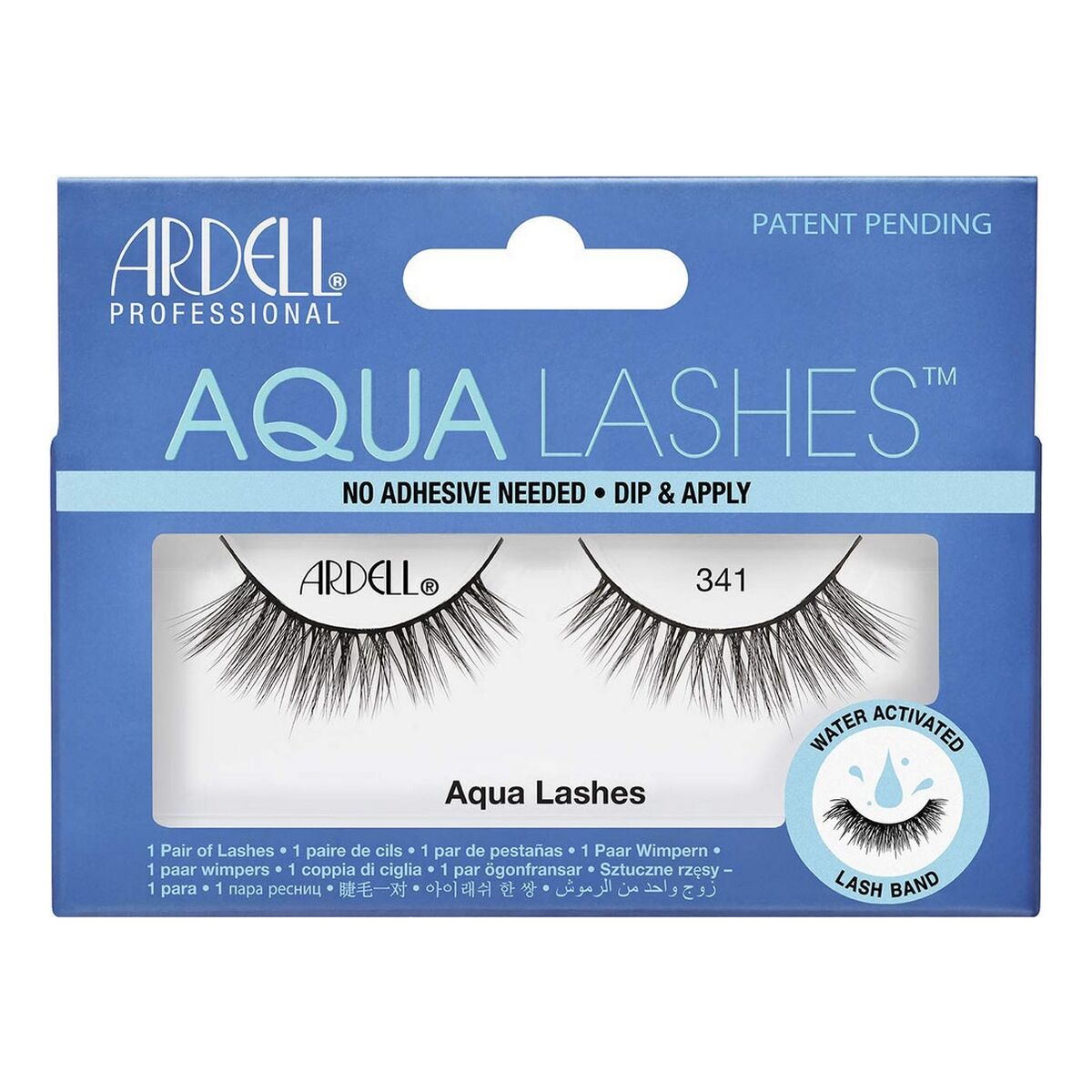 Falske øjenvipper Aqua Lashes Ardell Nº 341 produktemballage