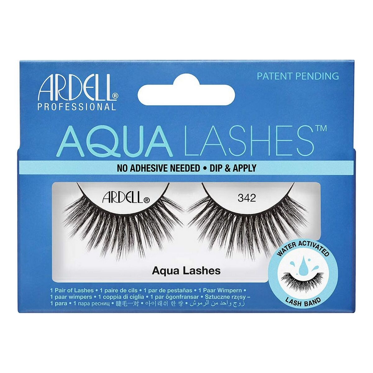 Falske øjenvipper Aqua Lashes Ardell Nº 342 (1 enhed) produktemballage