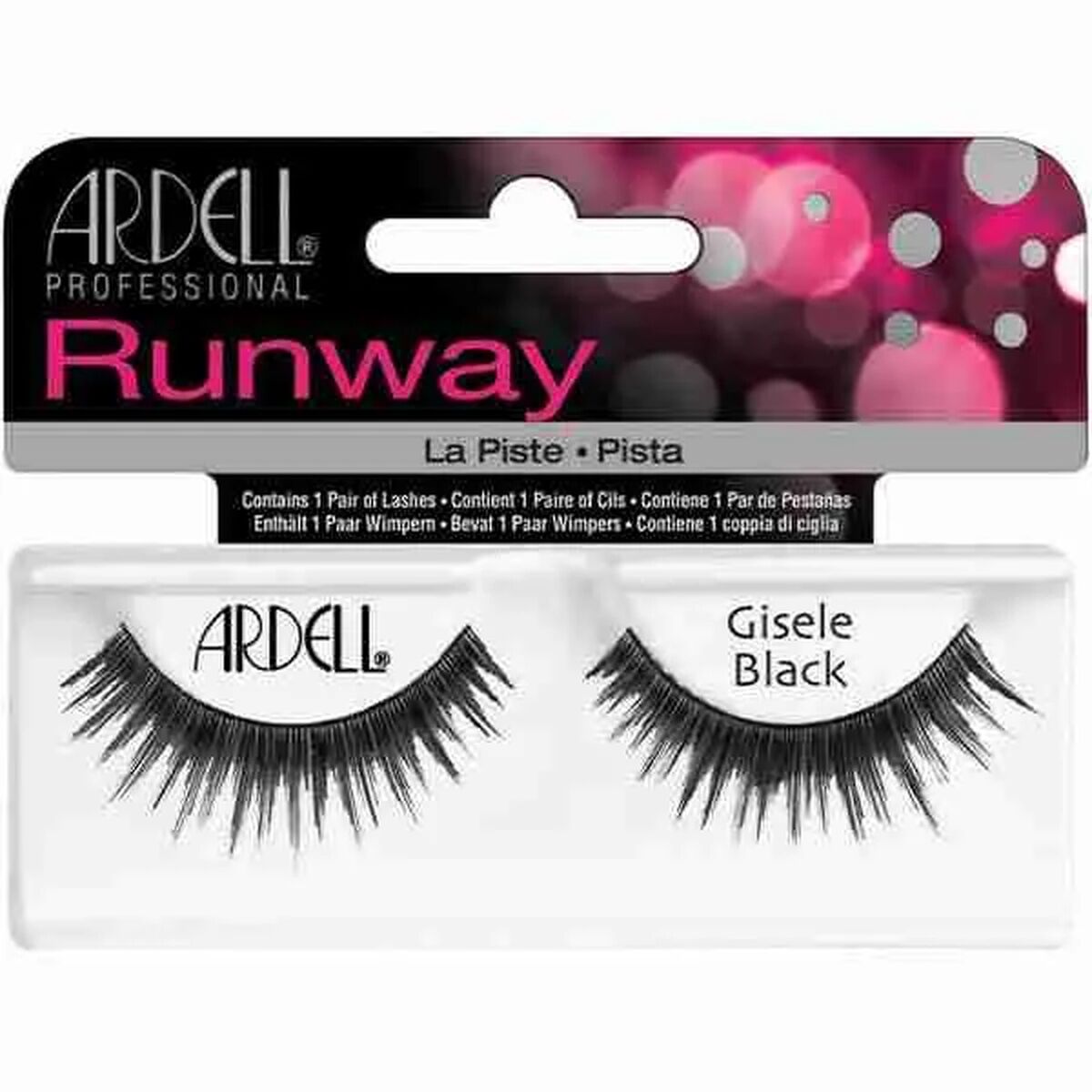 Sæt med falske øjenvipper Ardell Runway Gisele produktemballage