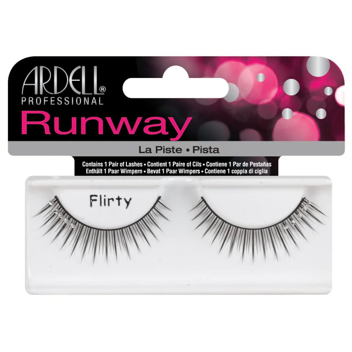 Sæt med falske øjenvipper Ardell Runway Flirty produktemballage