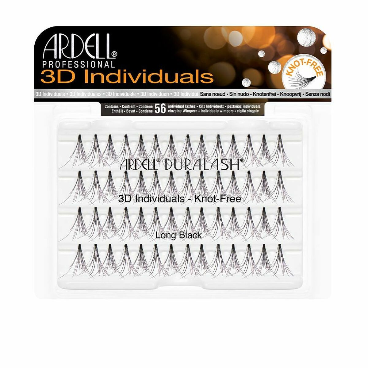 Falske øjenvipper Ardell 3D Long Black produktemballage