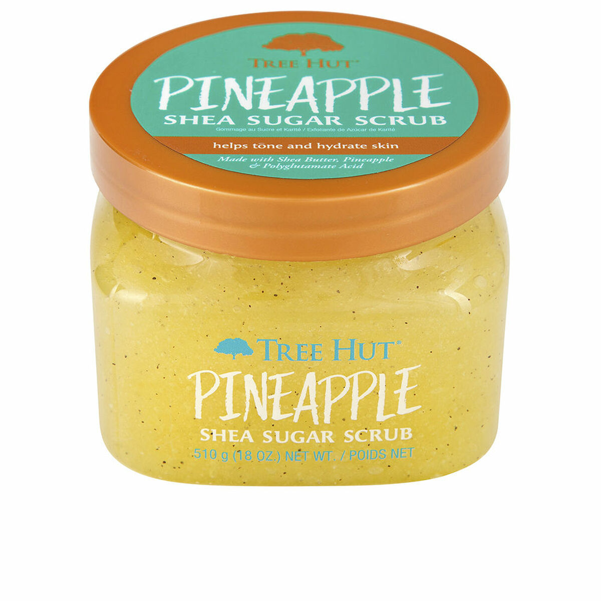 Body Exfoliator Tree Hut 510 g Ananas til kvinder produktemballage