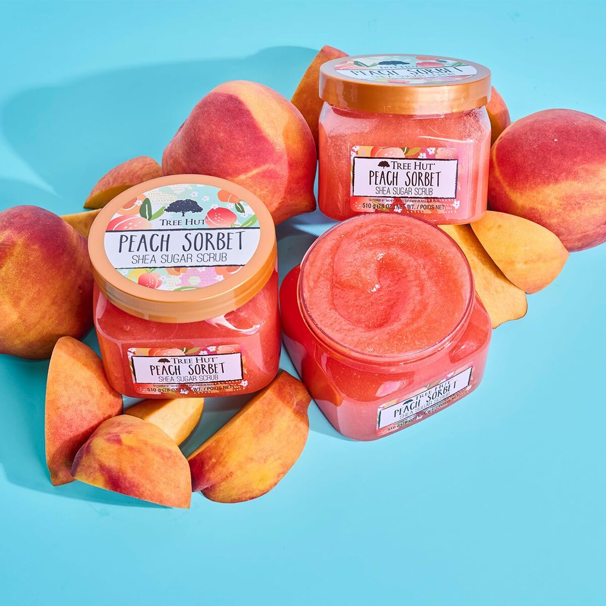 Body Exfoliator Tree Hut Peach Sorbet 510 g til Dame produkt emballage