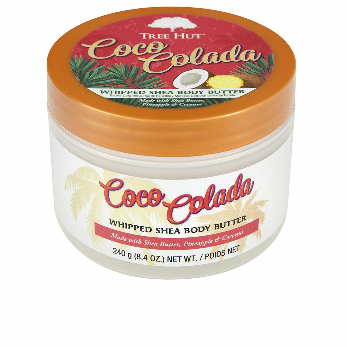 Body Butter Tree Hut 240 g Coconut Pineapple produktemballage