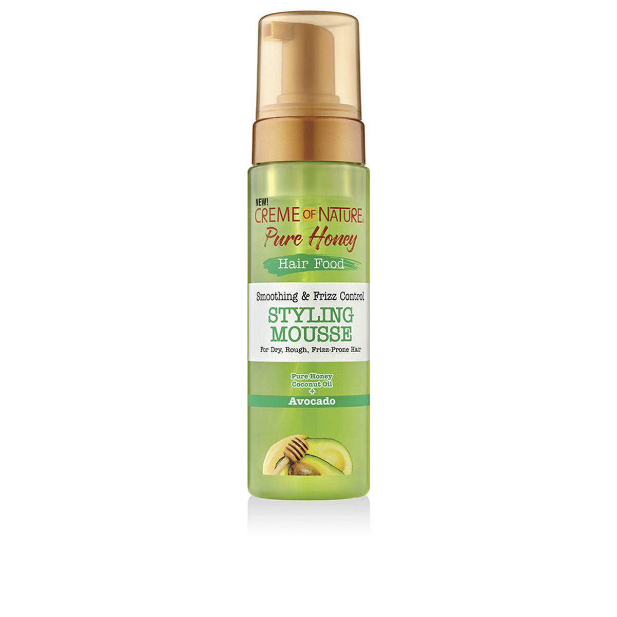 Fixing Mousse Creme Of Nature PURE HONEY 207 ml hudplejeemballage