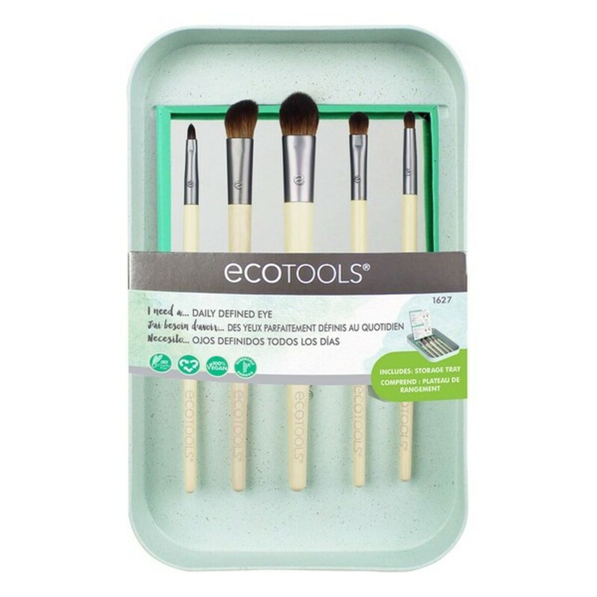 Sæt med make-up børster Daily Defined Ecotools 1627M (6 stk) 6 stk produktemballage