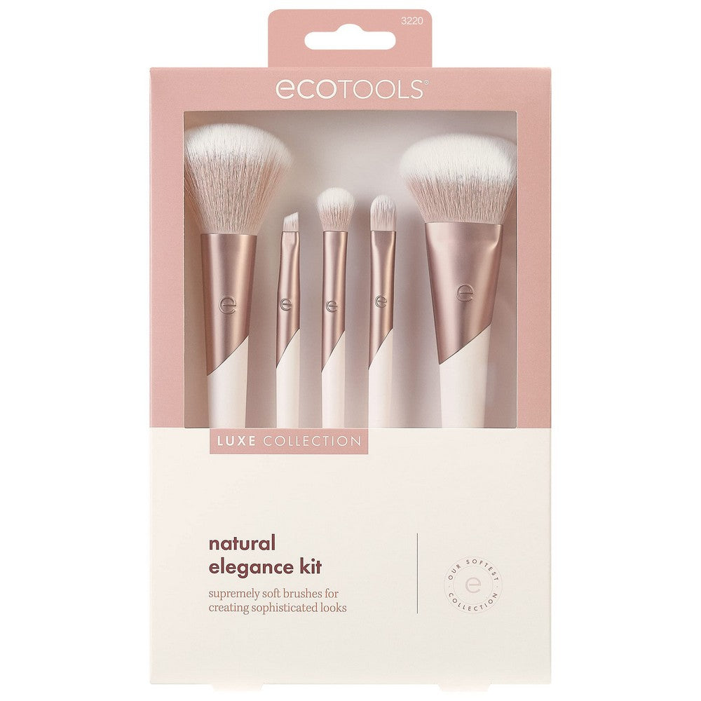Sæt med make-up børster Ecotools Luxe Natural Elegance (5 stk) produktemballage