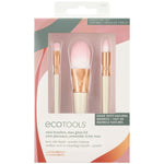 Sæt med make-up børster Ecotools Ready Glow Limited edition 3 stks produktemballage