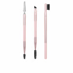Sæt med make-up børster Real Techniques Brow Styling Pink 3 stks produktemballage
