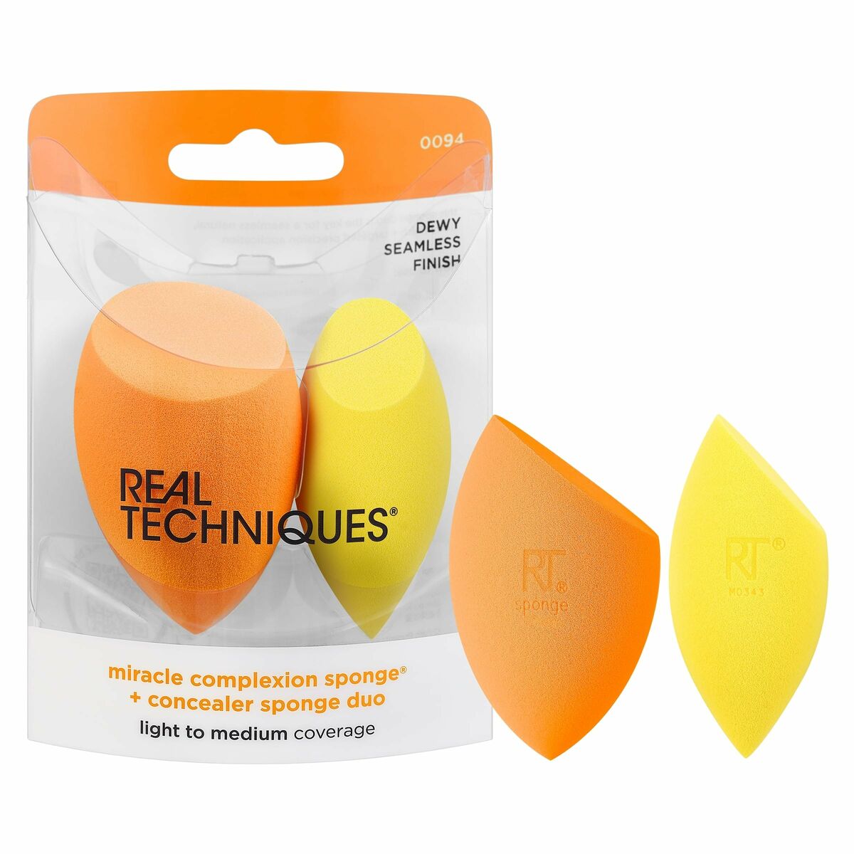 Face Sponge Real Techniques MIRACLE COMPLEXION (2 enheder) produktemballage