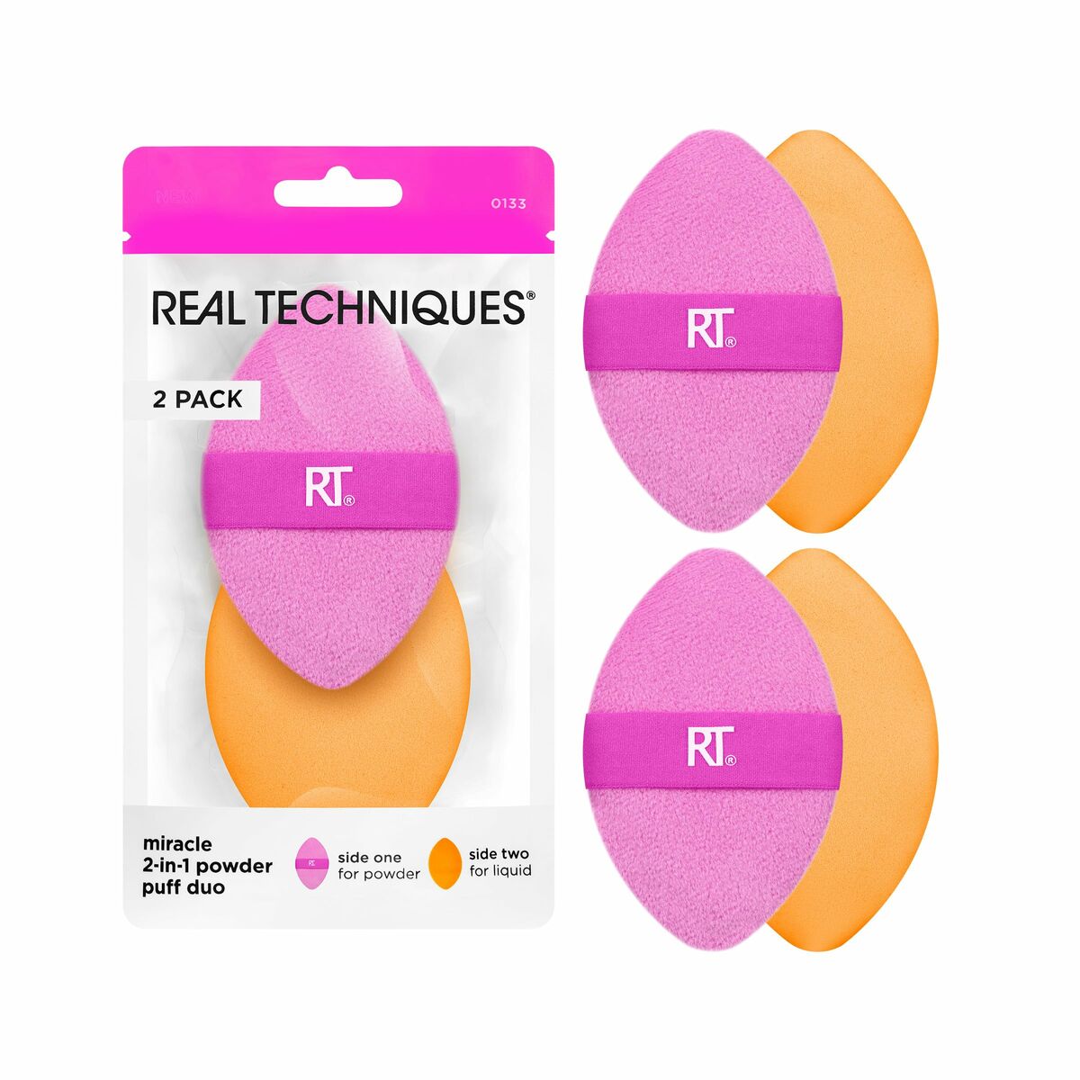 Make-up Brush Real Techniques MIRACLE 2 I 1 (2 enheder) produktemballage