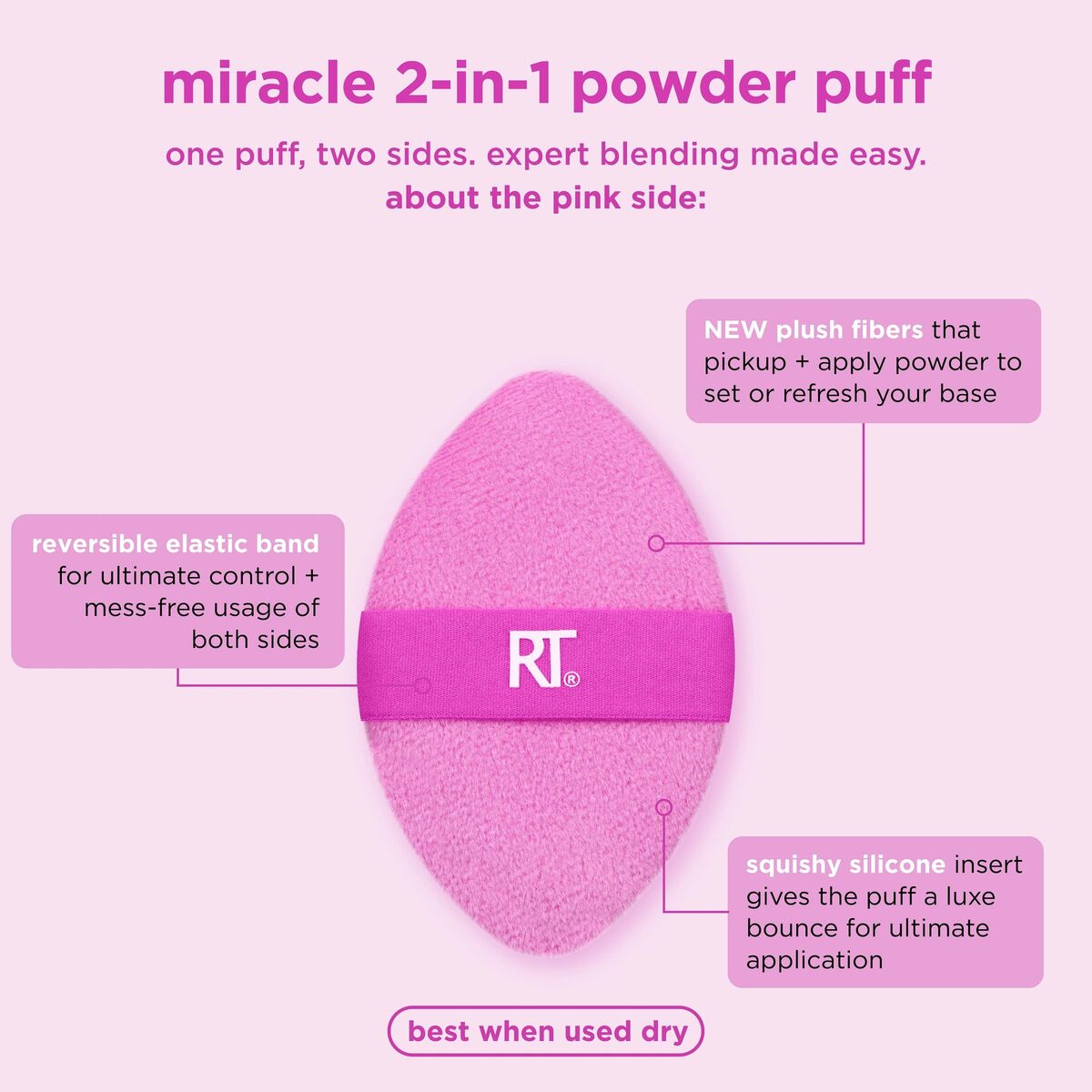 Make-up Brush Real Techniques MIRACLE 2 I 1 (2 enheder) produktemballage