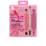 Sæt make-up børster Real Techniques DOUBLE TIME BRUSH + SIDSTE 4 stk produktemballage