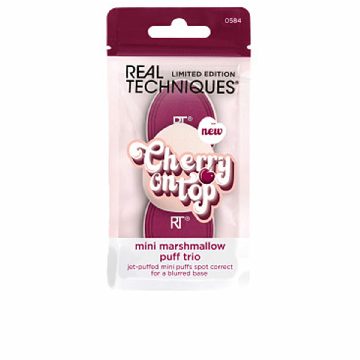 Make-up Sponge Real Techniques CHERRY ON TOP 3 stk produktemballage