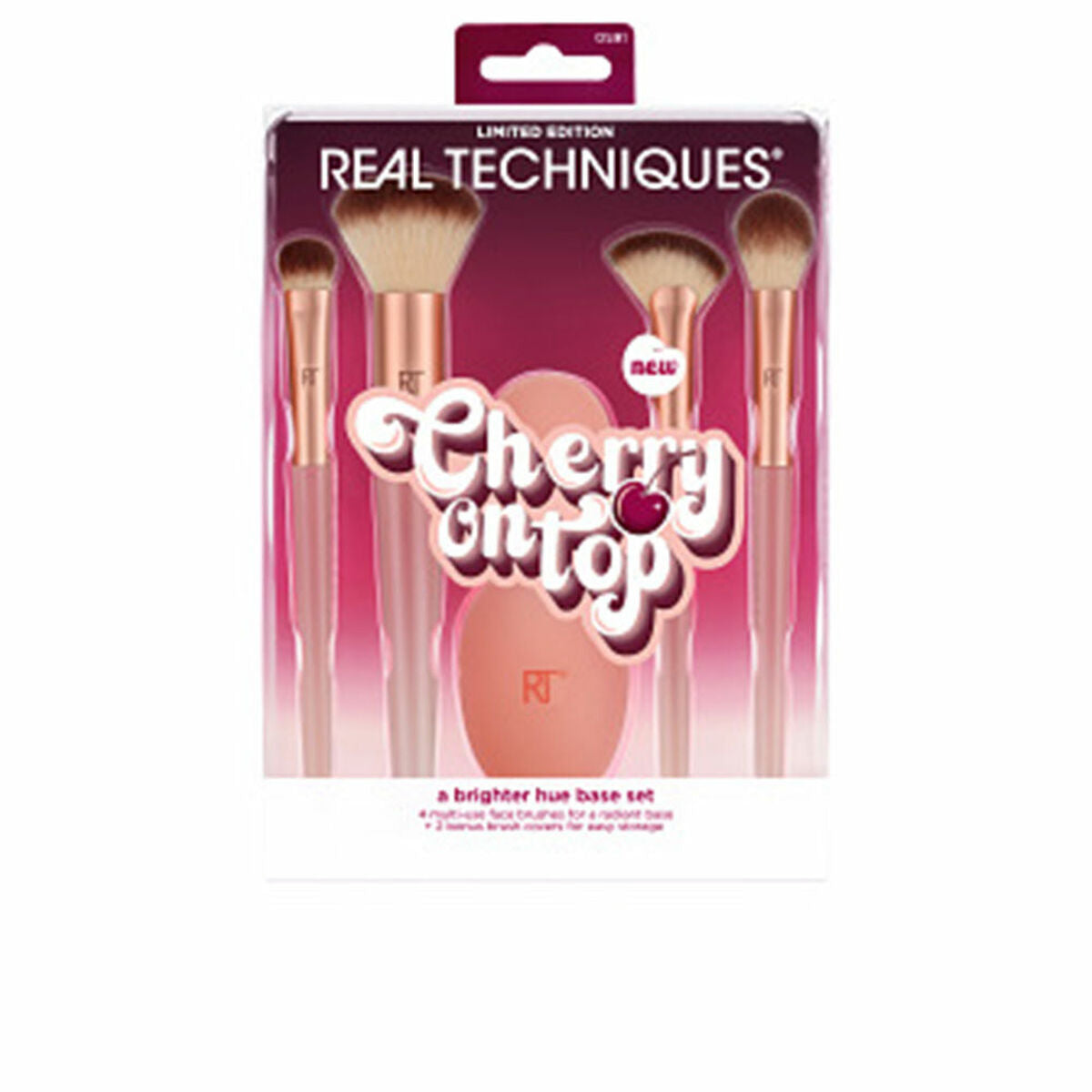 Make-up Brush Real Techniques CHERRY ON TOP 6 stk. produktemballage