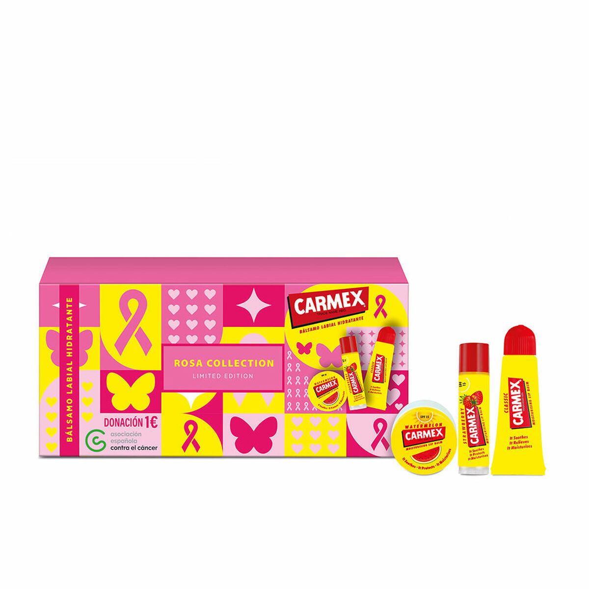 Sæt Carmex BÁLSAMOS CARMEX 3 stykkers produktemballage